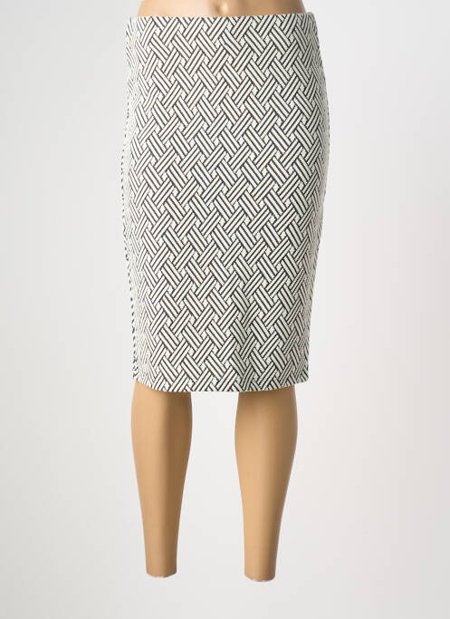 Jupe mi-longue taille normale blanc ÉTYMOLOGIE femme