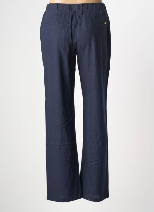 Pantalon droit taille élastique taille normale bleu ÉTYMOLOGIE femme