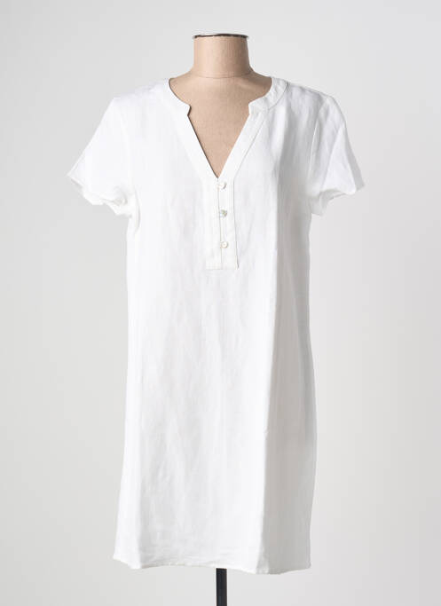 Robe courte manches courtes manches courtes blanc ESPRIT DE LA MER femme