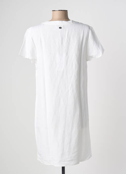Robe courte manches courtes manches courtes blanc ESPRIT DE LA MER femme