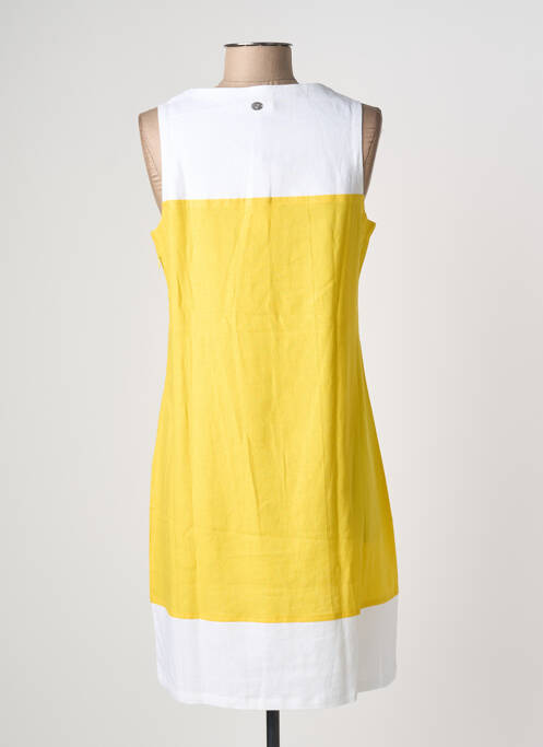 Robe courte sans manche sans manche jaune ESPRIT DE LA MER femme
