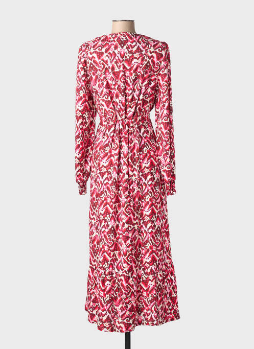 Robe longue manches longues manches longues rose ÉTYMOLOGIE femme