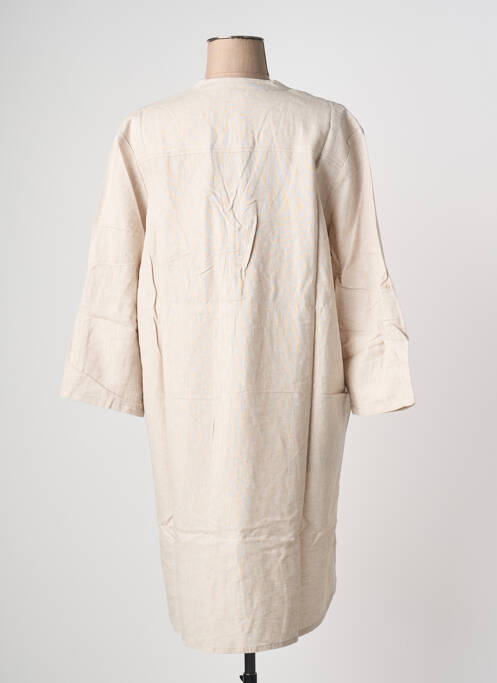 Robe mi-longue manches longues manches longues beige ESPRIT DE LA MER femme