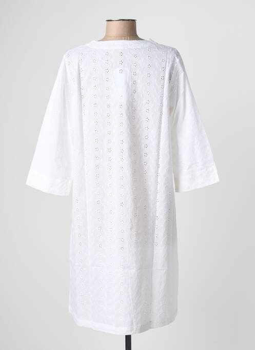 Robe mi-longue manches 3/4 manches 3/4 blanc ESPRIT DE LA MER femme