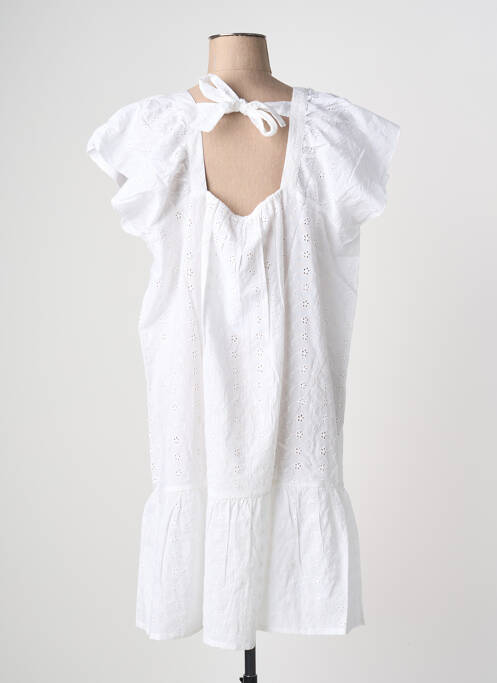 Robe mi-longue manches courtes manches courtes blanc ESPRIT DE LA MER femme