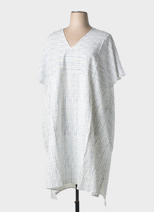 Robe mi-longue manches courtes manches courtes blanc ESPRIT DE LA MER femme