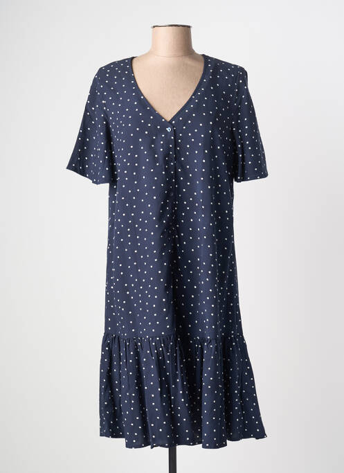 Robe mi-longue manches courtes manches courtes bleu ESPRIT DE LA MER femme