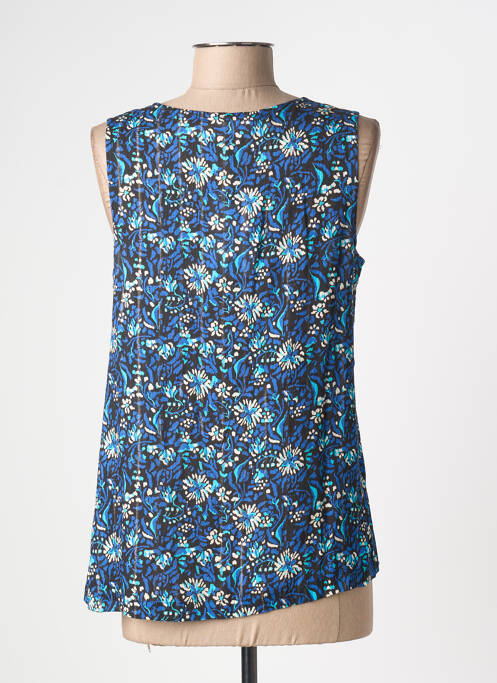 Top imprimé fantaisie sans manche bleu ESPRIT DE LA MER femme