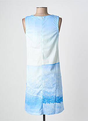 Robe mi-longue imprimé fantaisie sans manche bleu ESPRIT DE LA MER femme