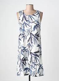 Robe mi-longue imprimé fantaisie sans manche bleu ESPRIT DE LA MER femme