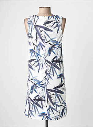 Robe mi-longue imprimé fantaisie sans manche bleu ESPRIT DE LA MER femme