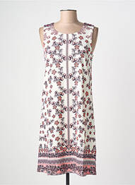 Robe mi-longue imprimé fantaisie sans manche blanc ESPRIT DE LA MER femme