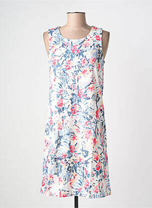 Robe mi-longue imprimé fantaisie sans manche blanc ESPRIT DE LA MER femme
