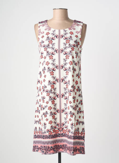 Robe mi-longue imprimé fantaisie sans manche blanc ESPRIT DE LA MER femme