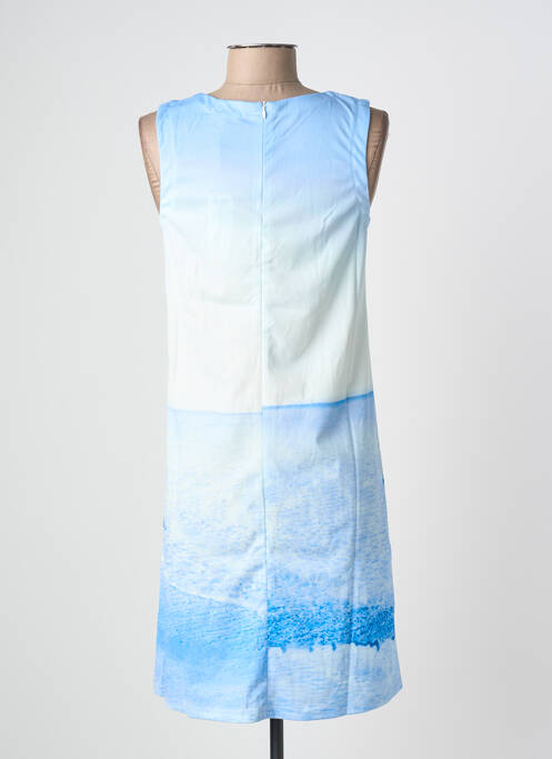 Robe mi-longue imprimé fantaisie sans manche bleu ESPRIT DE LA MER femme