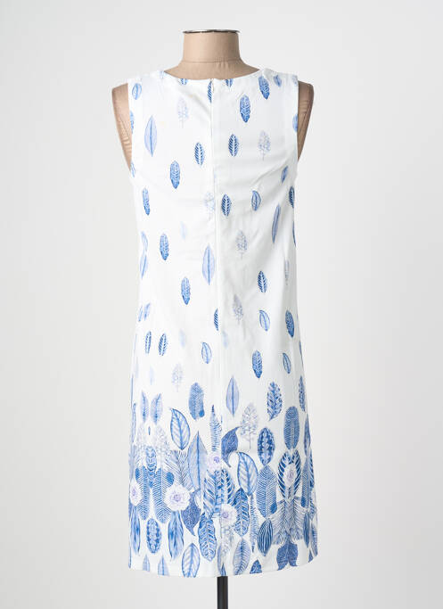 Robe mi-longue imprimé fantaisie sans manche bleu ESPRIT DE LA MER femme