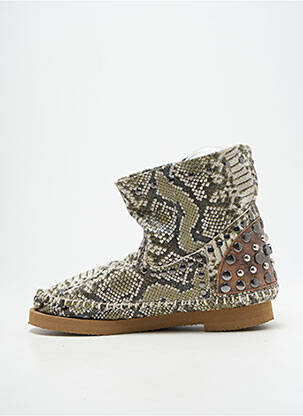 Bottines/boots talon bas talon plat jusqu'à 3cm vert N°11 femme