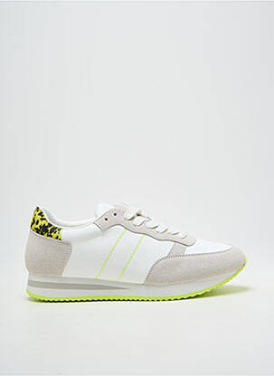 Baskets bout rond talon plat jusqu'à 3cm blanc FINDLAY femme