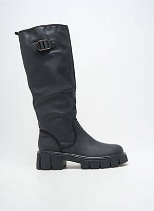 Bottes bout rond talon de 4 à 6cm noir STEPHAN  femme