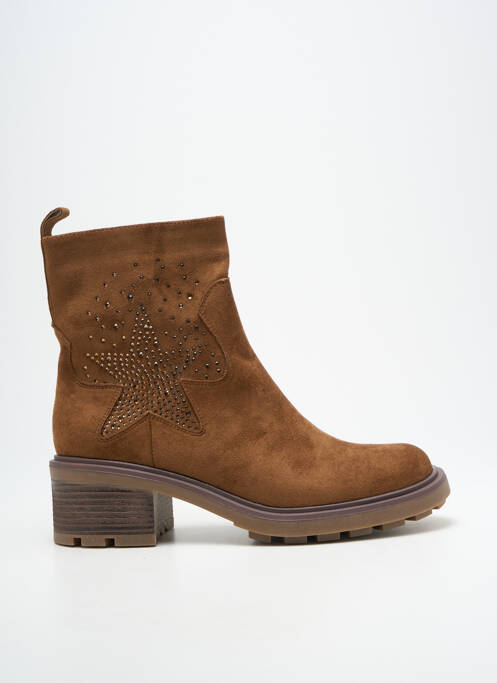 Bottines/boots talon bas talon de 4 à 6cm marron FINDLAY femme