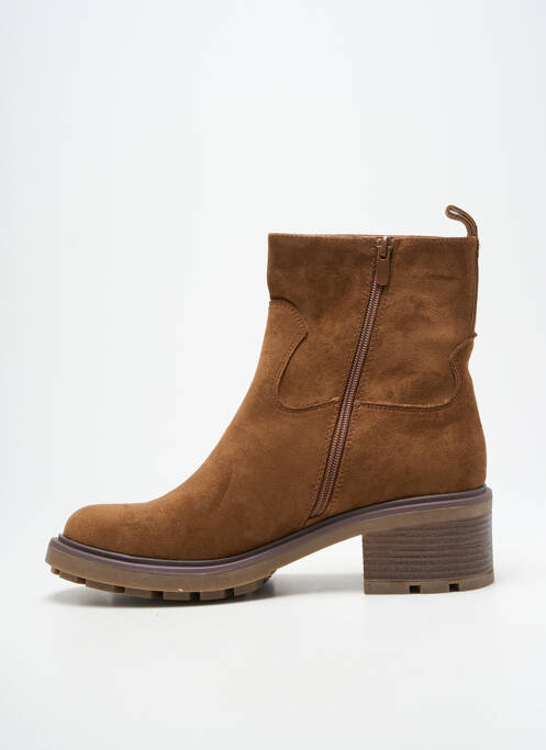 Bottines/boots talon bas talon de 4 à 6cm marron FINDLAY femme