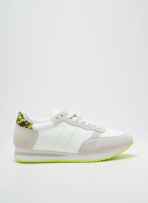 Baskets bout rond talon plat jusqu'à 3cm blanc FINDLAY femme