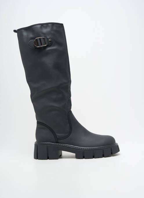 Bottes bout rond talon de 4 à 6cm noir STEPHAN  femme