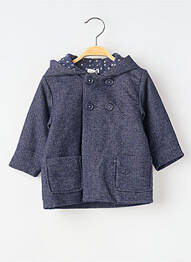 Manteau court fermeture boutonnée sur le devant a capuche bleu ABSORBA garcon
