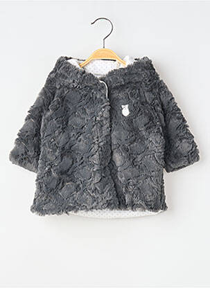 Veste casual tissage polaire gris 3 POMMES fille