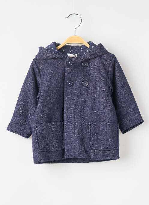 Manteau court poches a capuche bleu ABSORBA garcon