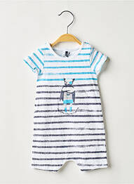 Combishort coupe droite manches courtes bleu 3 POMMES garcon