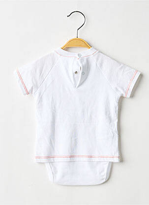 Body col rond manches courtes blanc ABSORBA garçon