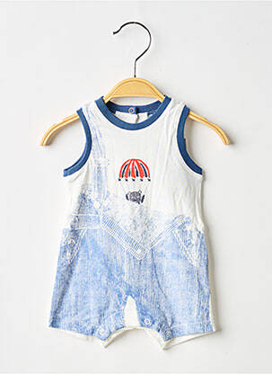 Combishort sans manche sans manche blanc 3 POMMES garcon