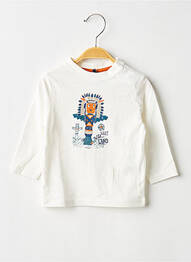 T-shirt manches longues manches longues blanc 3 POMMES garcon