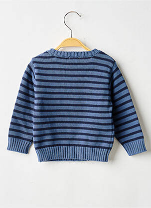 Pull coupe droite manches longues bleu ABSORBA garçon