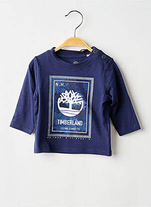 T-shirt manches longues manches longues bleu TIMBERLAND garcon