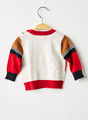 Pull imprimé fantaisie manches longues rouge CATIMINI garçon