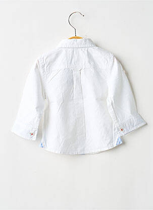 Chemise manches longues tissage popeline blanc 3 POMMES garçon