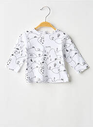 T-shirt manches longues manches longues blanc CARREMENT BEAU garcon