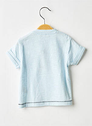 T-shirt sérigraphie floquée manches courtes bleu 3 POMMES garçon