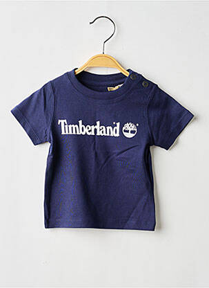 T-shirt sérigraphie floquée manches courtes bleu TIMBERLAND garçon