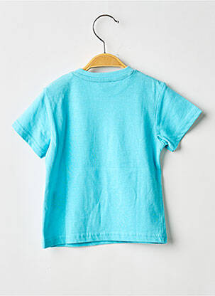 T-shirt sérigraphie floquée manches courtes bleu 3 POMMES garçon