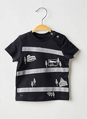 T-shirt sérigraphie floquée manches courtes noir CATIMINI garcon