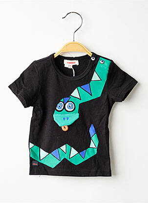 T-shirt stretch manches courtes noir CATIMINI garcon