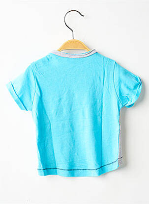 T-shirt sérigraphie floquée manches courtes bleu 3 POMMES garçon