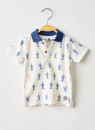 Polo blanc 3 POMMES garçon