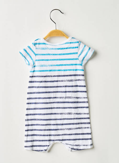 Combishort coupe droite manches courtes bleu 3 POMMES garcon