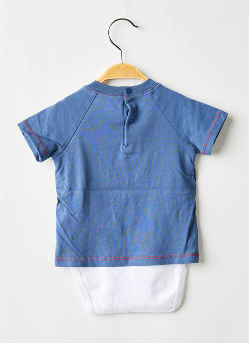 Body col rond manches courtes bleu ABSORBA garcon