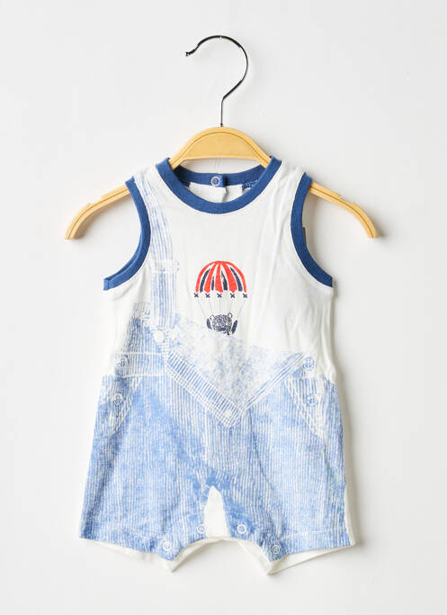 Combishort sans manche sans manche blanc 3 POMMES garcon