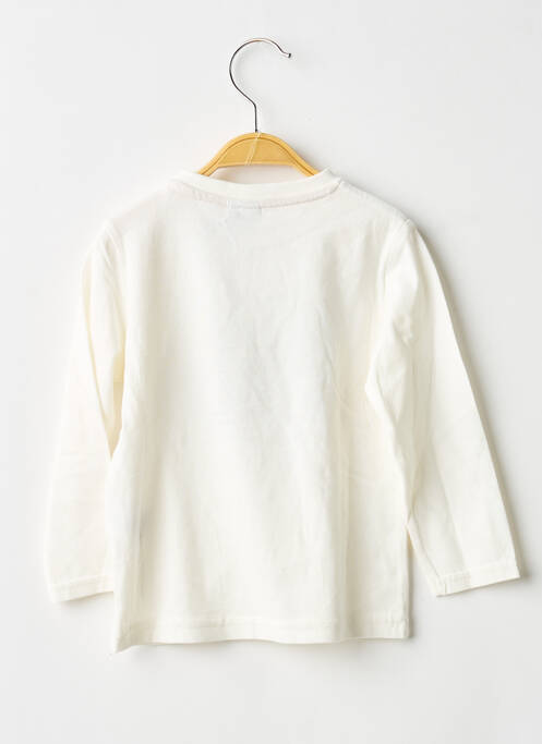 T-shirt manches longues manches longues blanc 3 POMMES garcon
